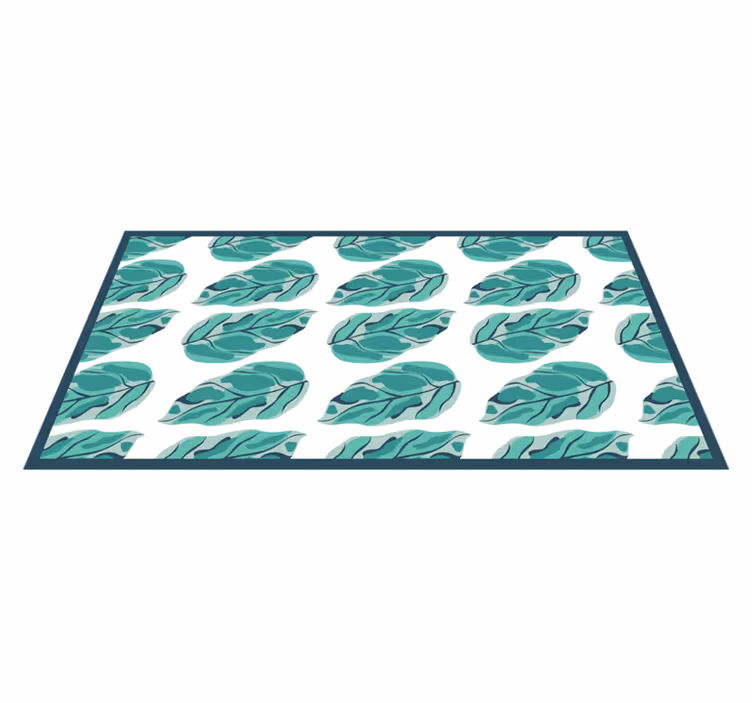 Tapis vinyle fleurs et plantes botanique feuillu - TenStickers
