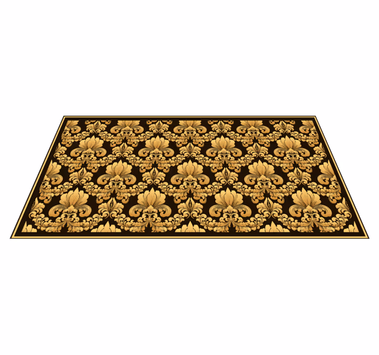 Tapis vinyle texture ornementation baroque - TenStickers