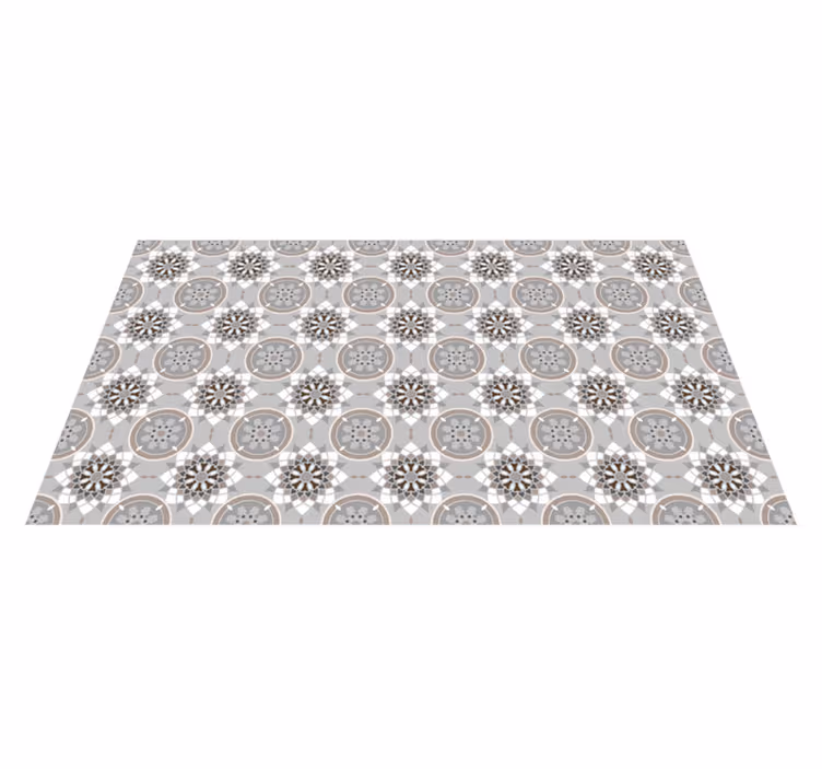 Tapis mosaique vinyle kaléidoscope en mosaïque - TenStickers