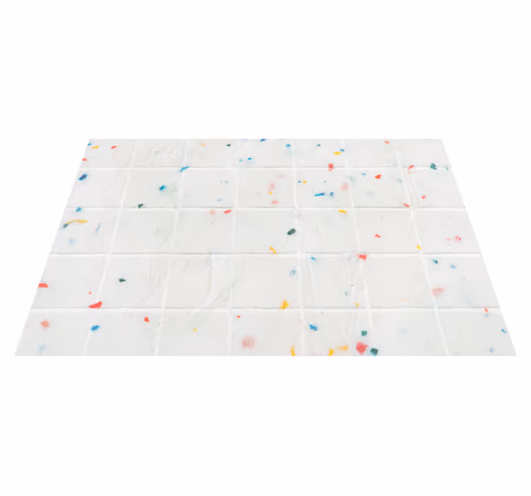 Tapis vinyle moderne Tuiles colorées - TenStickers