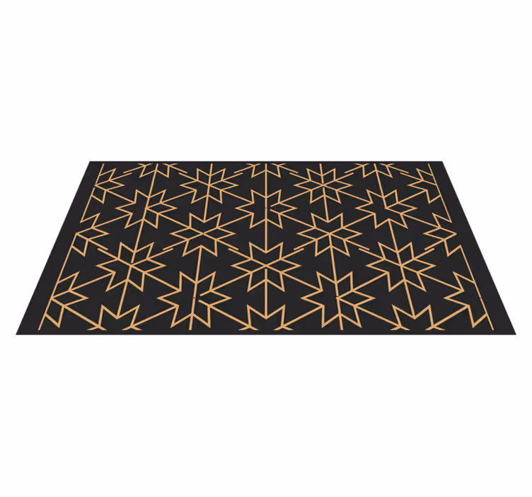 Tapis vinyles géométriques étoile géométrique - TenStickers