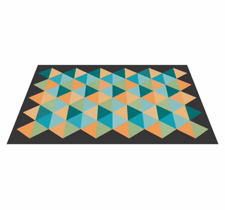 Tapis vinyles géométriques composition géométrique - TenStickers