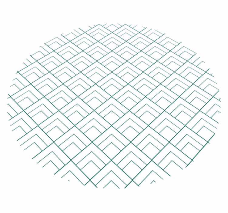Tapis vinyles géométriques lignes géométriques superposées - TenStickers