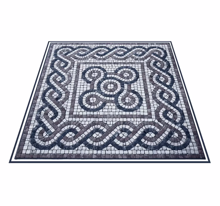 Tapis mosaique vinyle conception complexe de mosaïque - TenStickers
