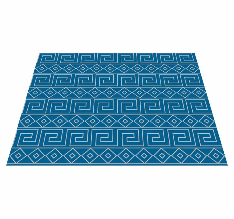 Tapis vinyles géométriques clé grecque géométrique - TenStickers