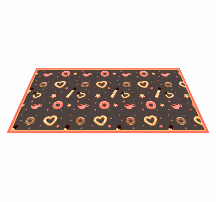 Tapis vinyle  événements friandises chérie - TenStickers