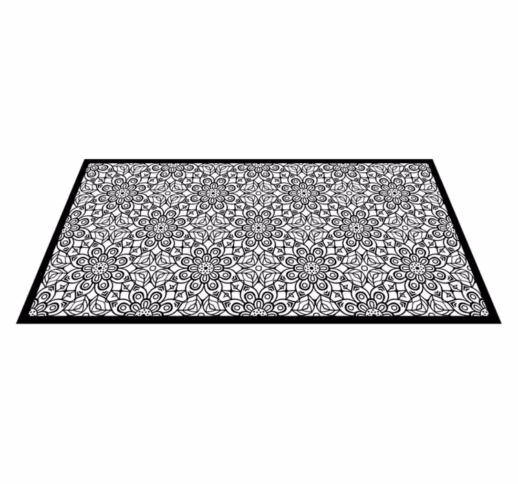Tapis vinyles géométriques mandalas complexes - TenStickers