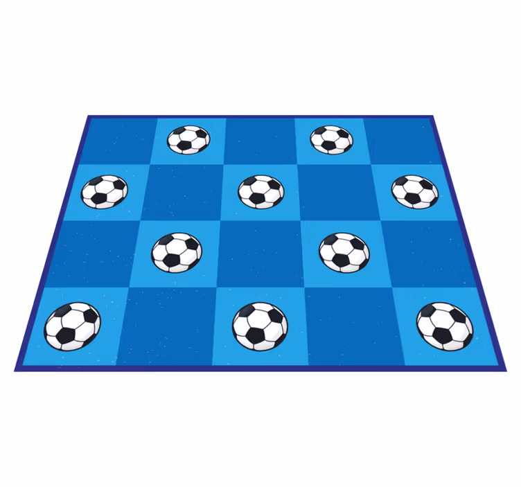 Tapis vinyle jeux à motifs de football - TenStickers