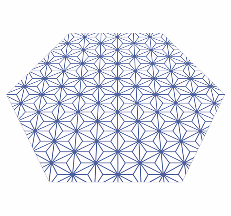 Tapis vinyles géométriques motifs étoiles - TenStickers