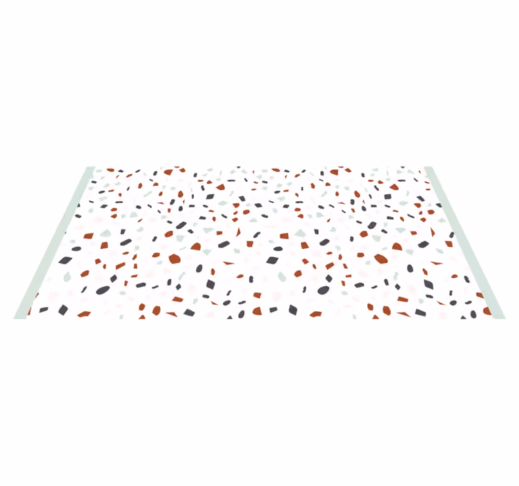 Tapis vinyle texture terrazzo abstrait - TenStickers