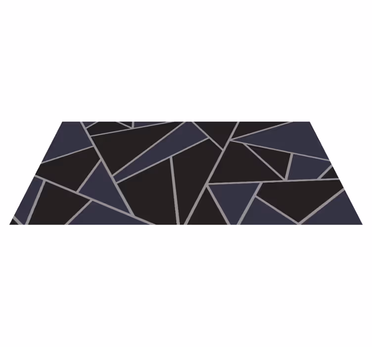 Tapis vinyle géométrique formes angulaires - TenStickers