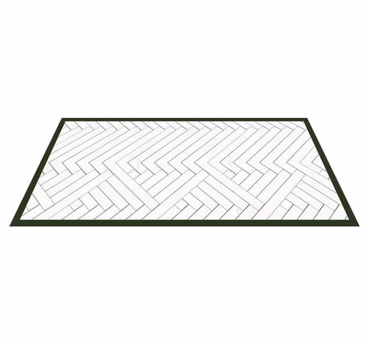 Tapis vinyle cuisine motif chevrons - TenStickers