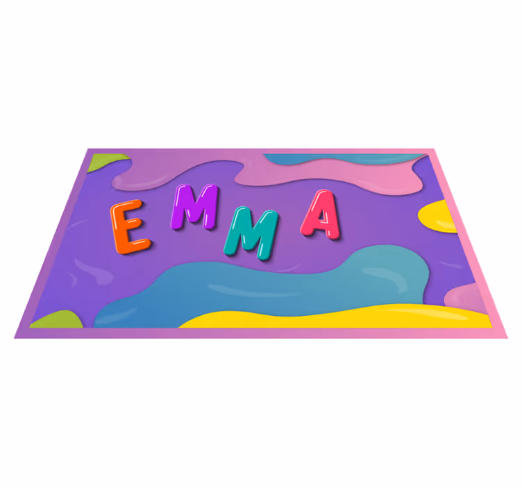 Tapis vinyle personnalisé avec votre nom - TenStickers