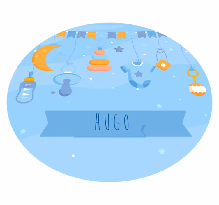 Tapis vinyle chambre bébé décor personnalisé pour nursery - TenStickers