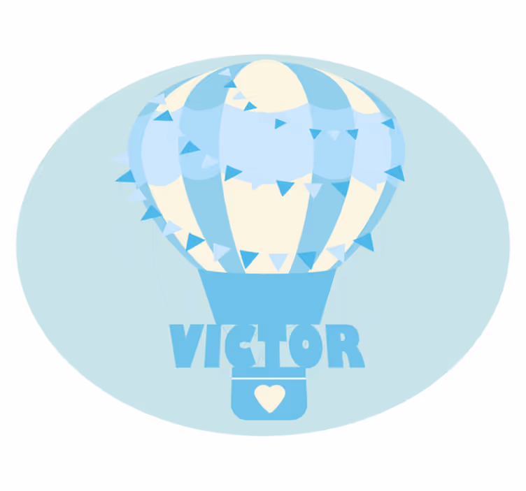 Tapis vinyle personnalisé ballon personnalisable - TenStickers
