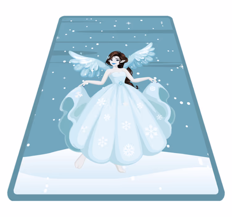 Tapis vinyle chambre bébé l'élégance des contes de fées - TenStickers