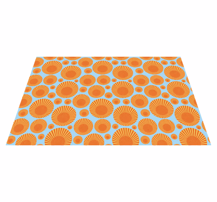 Tapis vinyles géométriques rayon de soleil géométrique - TenStickers