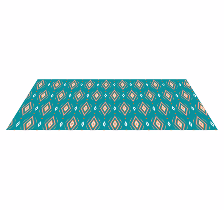 Tapis vinyles géométriques coureur à motif géométrique - TenStickers