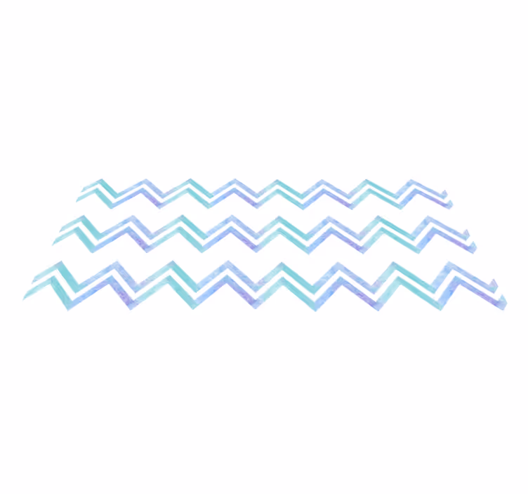 Tapis vinyles géométriques harmonie à motifs en zigzag - TenStickers