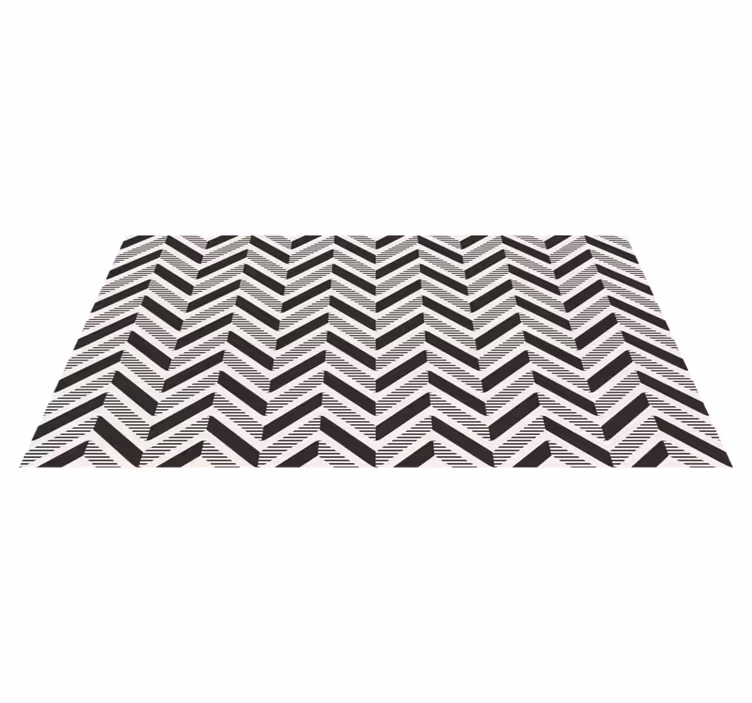 Tapis vinyles géométriques intrigue à chevrons - TenStickers