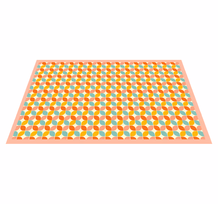 Tapis vinyles géométriques figures hexagonales - TenStickers