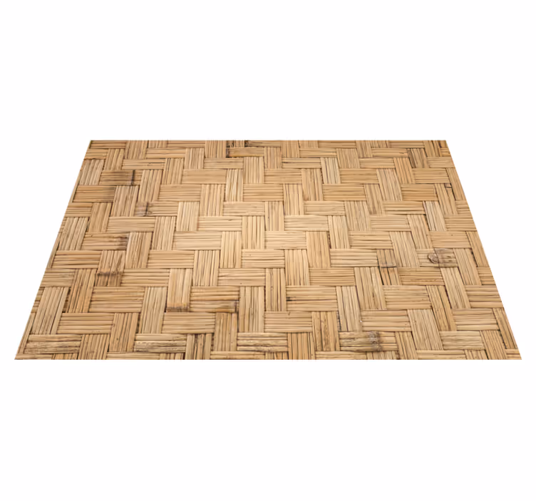 Tapis vinyle imitation parquet motif de sol en bois - TenStickers