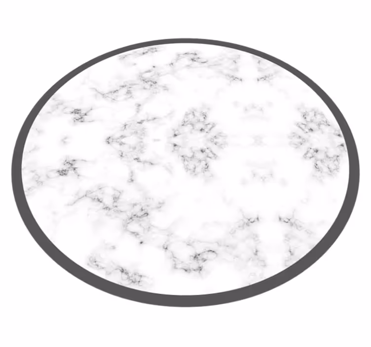Tapis vinyle marbre circulaire - TenStickers