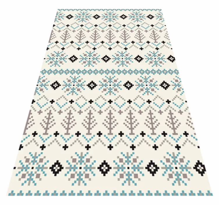 Tapis vinyle nordique modèle scandinave - TenStickers