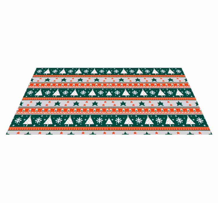 Tapis vinyle noël motif festif - TenStickers