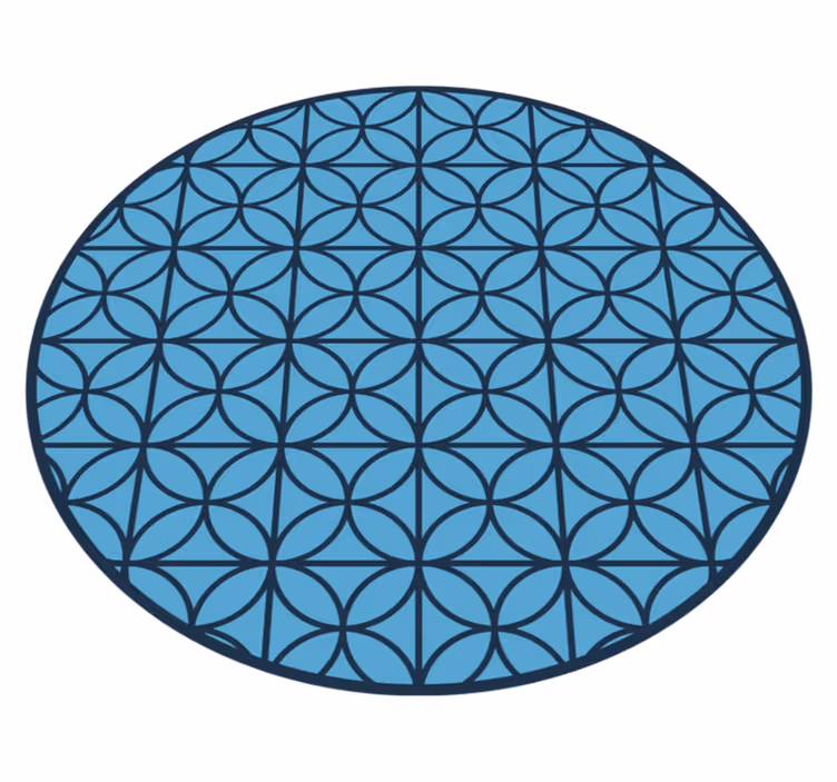 Tapis vinyles géométriques circulaire géométrique - TenStickers