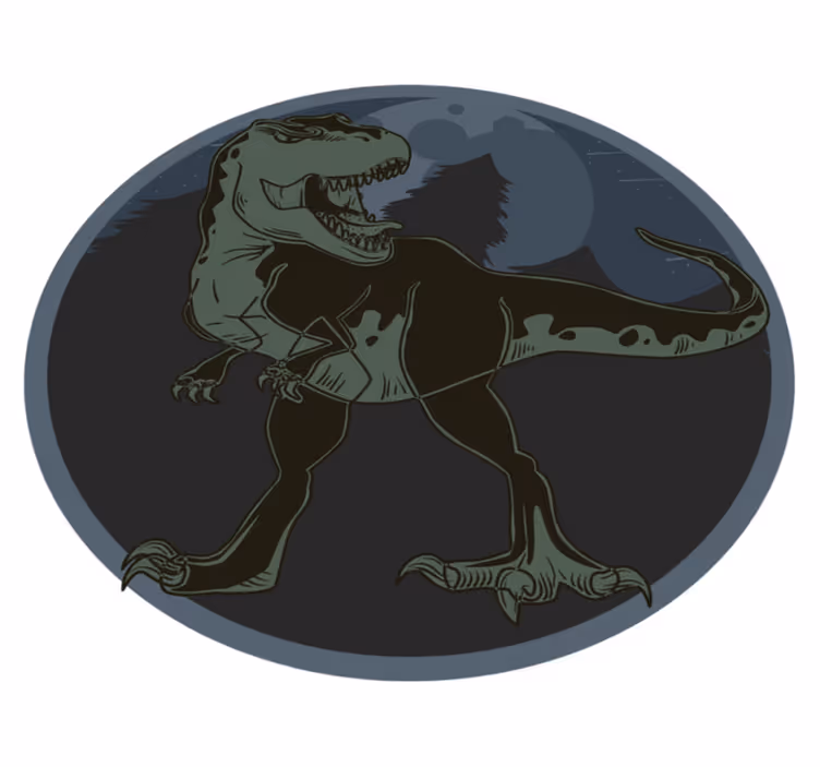 Tapis vinyle animal illustration de dinosaure - TenStickers