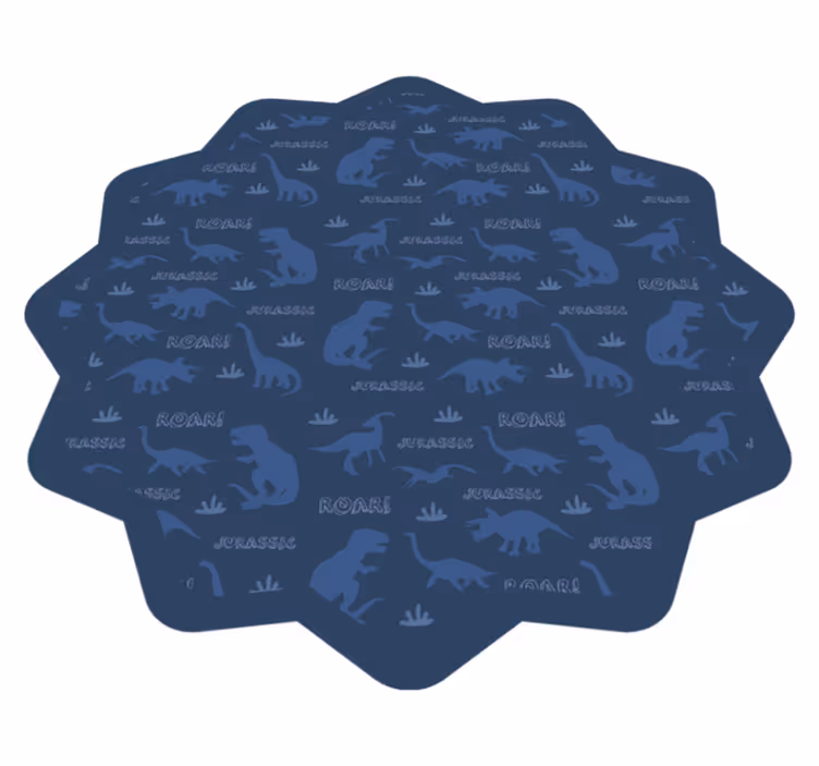 Tapis vinyle autres tapis contours de dinosaures - TenStickers