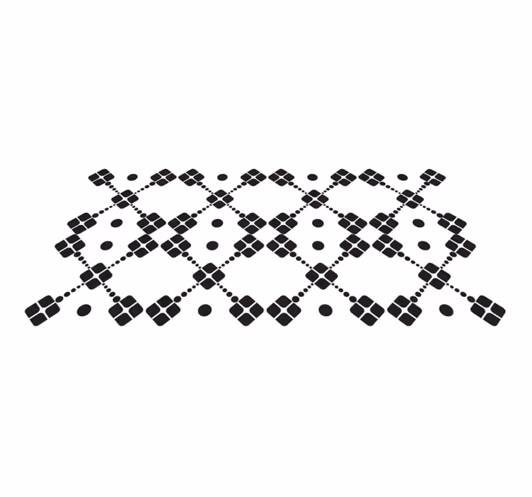 Tapis vinyles géométriques dominos angulaires - TenStickers