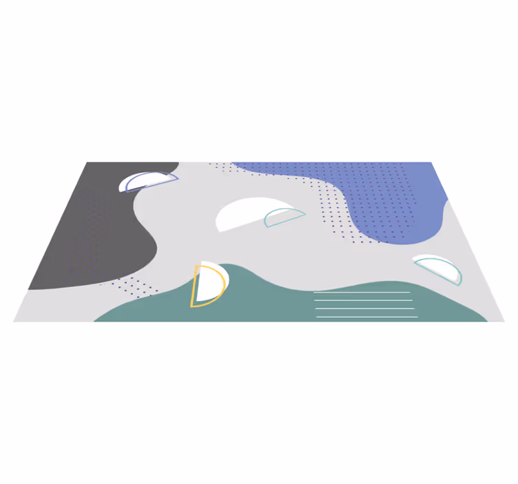 Tapis vinyle minimaliste design abstrait minimaliste - TenStickers