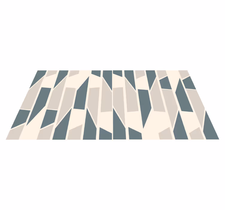 Tapis vinyles géométriques angles abstraits - TenStickers