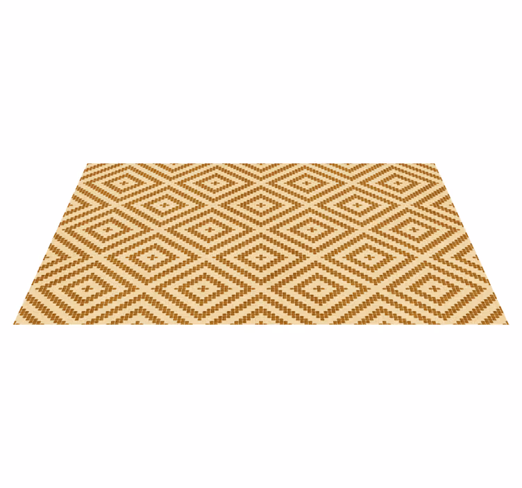 Tapis vinyles géométriques style texturé en diamant - TenStickers
