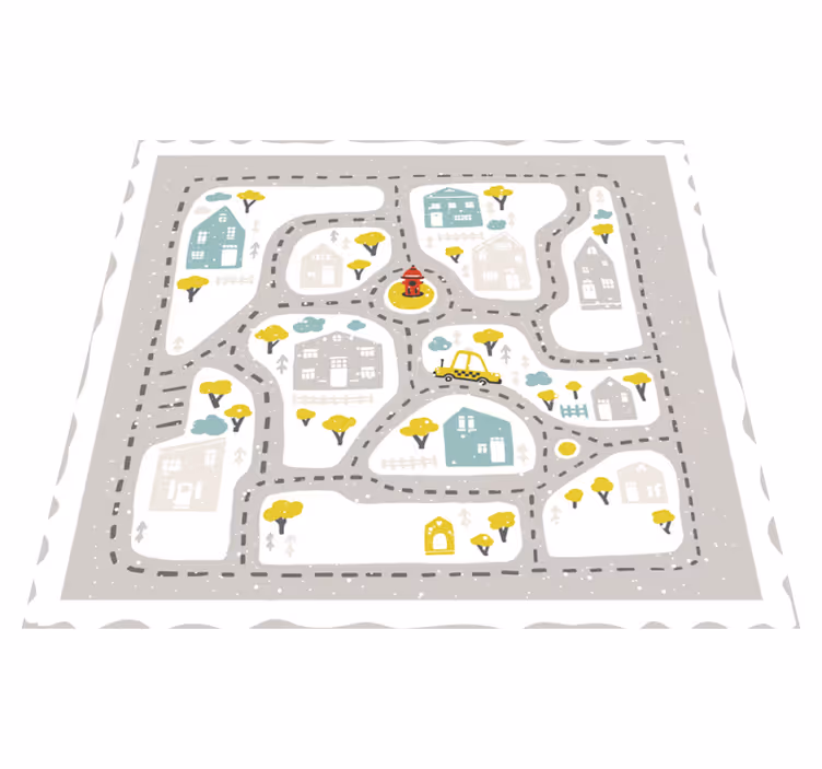 Tapis vinyle autres tapis piste urbaine ludique - TenStickers