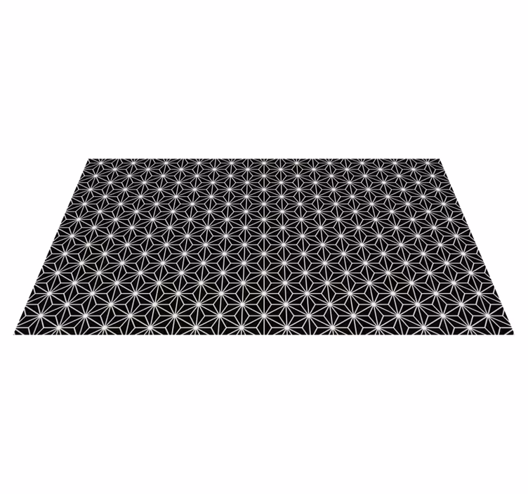 Tapis vinyles géométriques étoile asymétrique - TenStickers