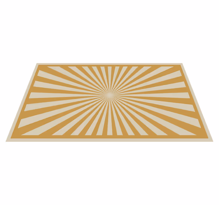 Tapis vinyles géométriques motif d'éclatement radiant - TenStickers