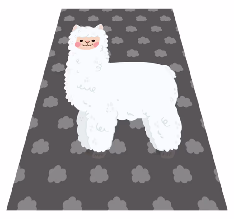 Tapis vinyle autres tapis forme d'alpaga ludique - TenStickers