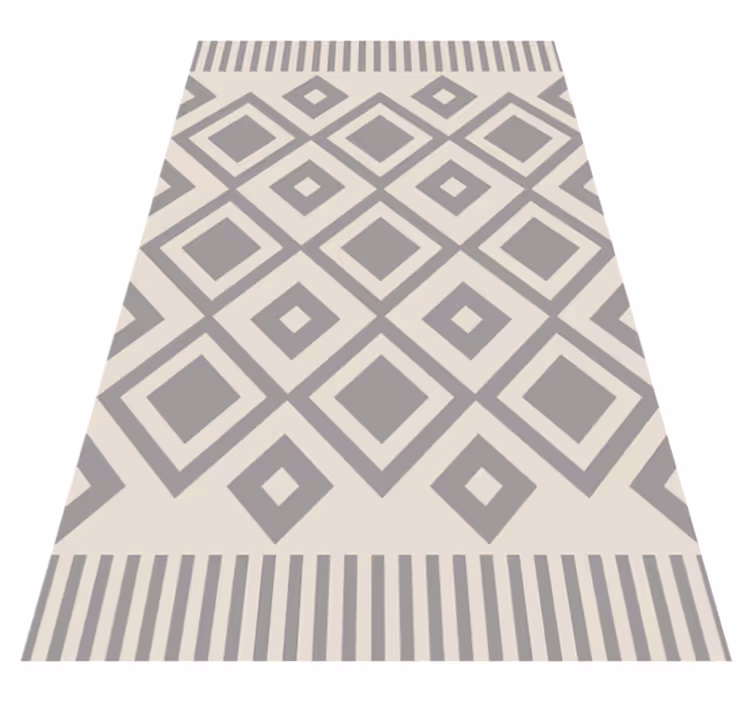 Tapis vinyles géométriques formes grises élégantes - TenStickers