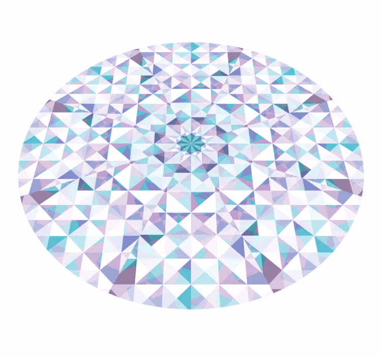 Tapis vinyles géométriques kaléidoscope géométrique - TenStickers