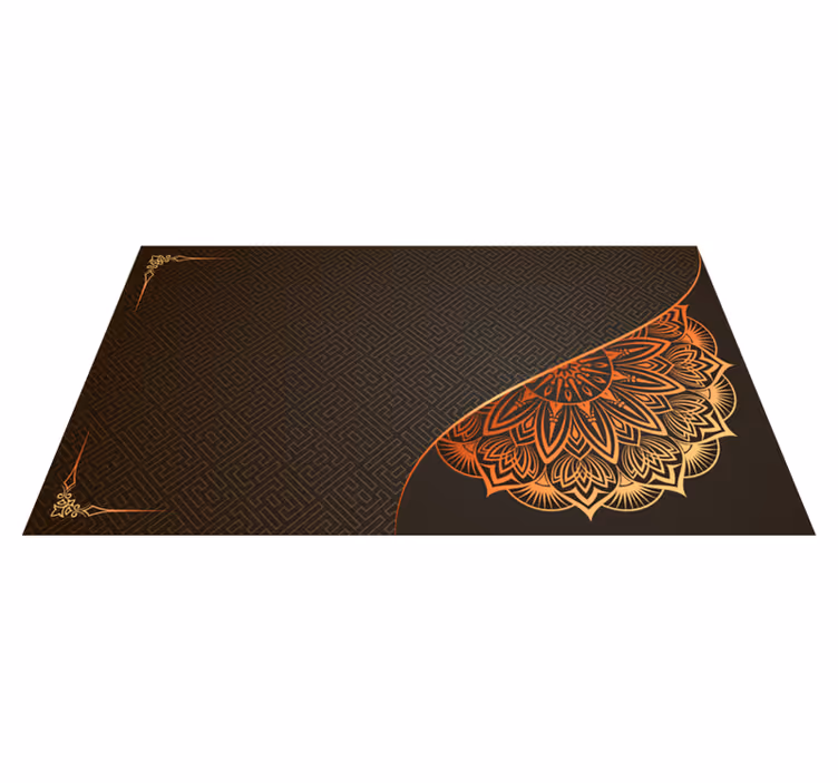 Tapis vinyle mandala motif moderne - TenStickers