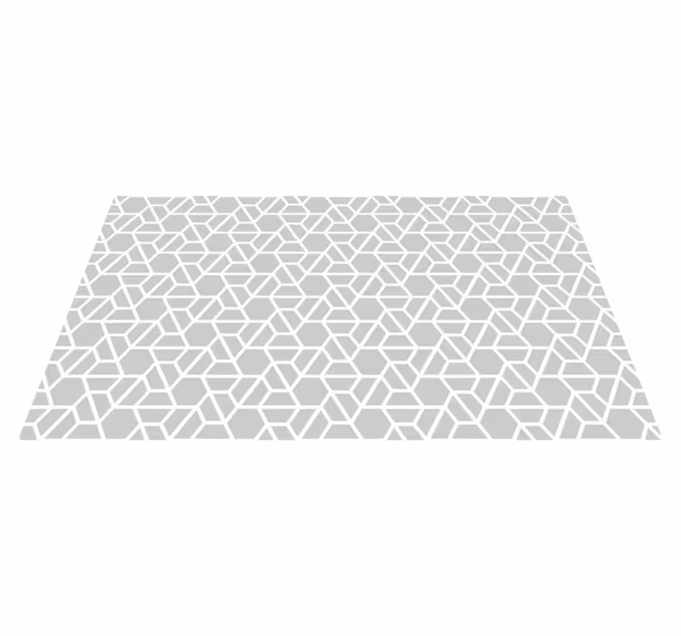 Tapis vinyles géométriques design en treillis - TenStickers