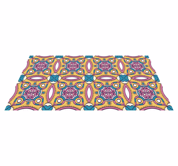Tapis vinyle fleurs et plantes ensemble à motif floral - TenStickers