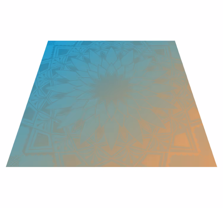 Tapis vinyle mandala dégradé de mandalas - TenStickers