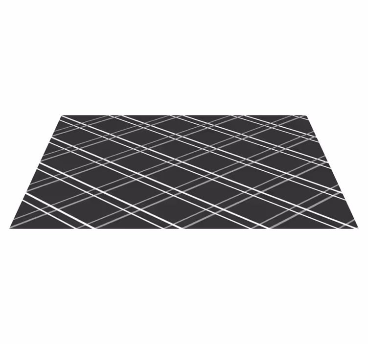 Tapis vinyles géométriques motifs de lignes - TenStickers