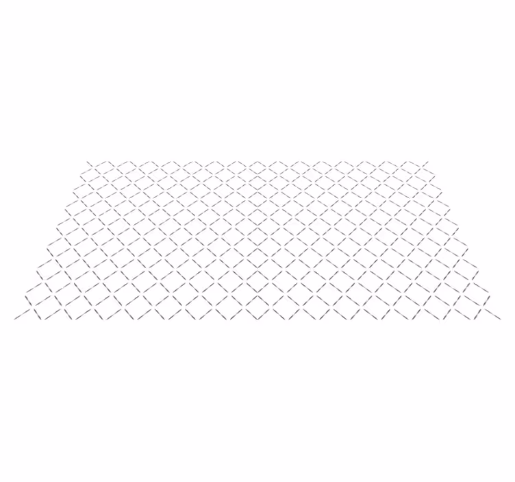 Tapis vinyles géométriques motif de ligne continue - TenStickers