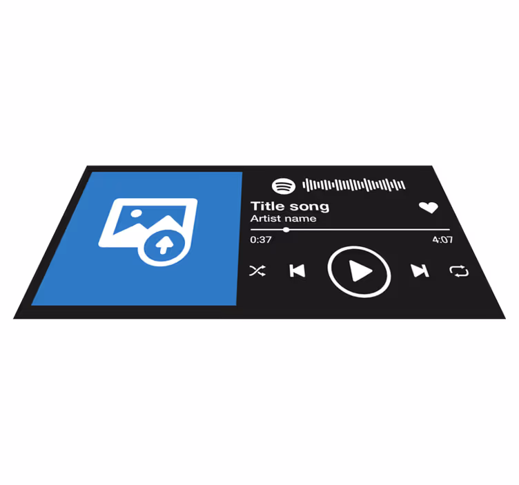 Tapis vinyle citation affichage de chanson personnalisé - TenStickers
