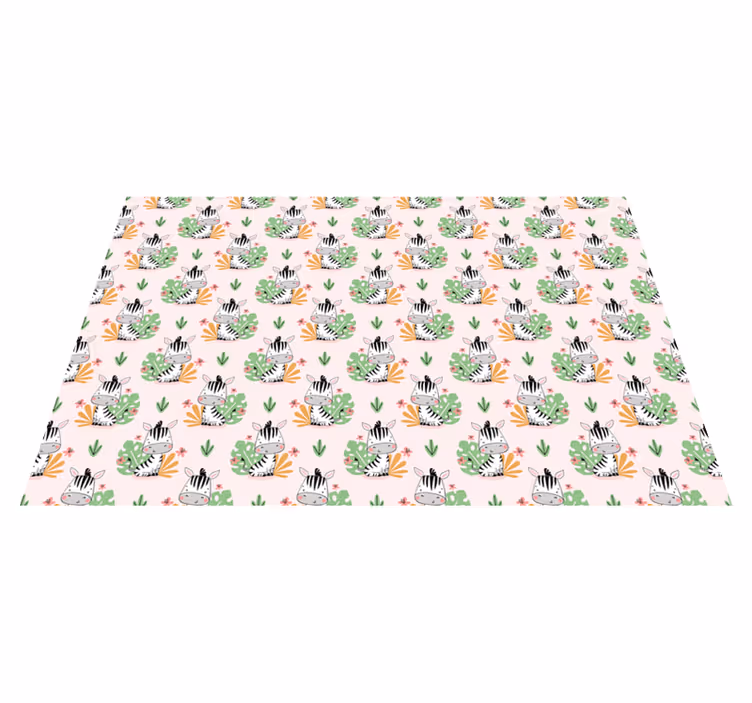Tapis vinyle autres tapis motif de jungle zèbre - TenStickers
